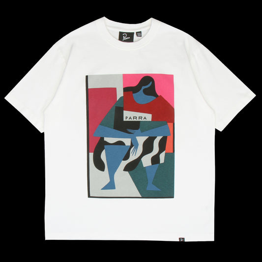by Parra - Reading The Square T-Shirt
Color : White