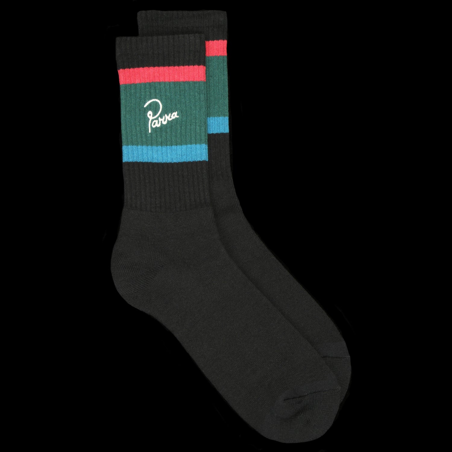 by Parra Script Logo Crew Sock Dark Blue