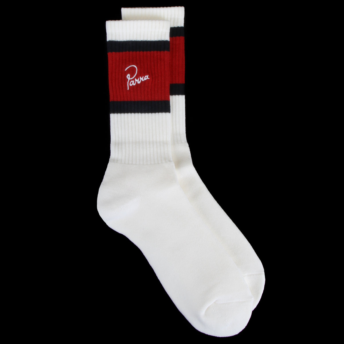 by Parra - Signature Striped Crew Sock
Color : Red