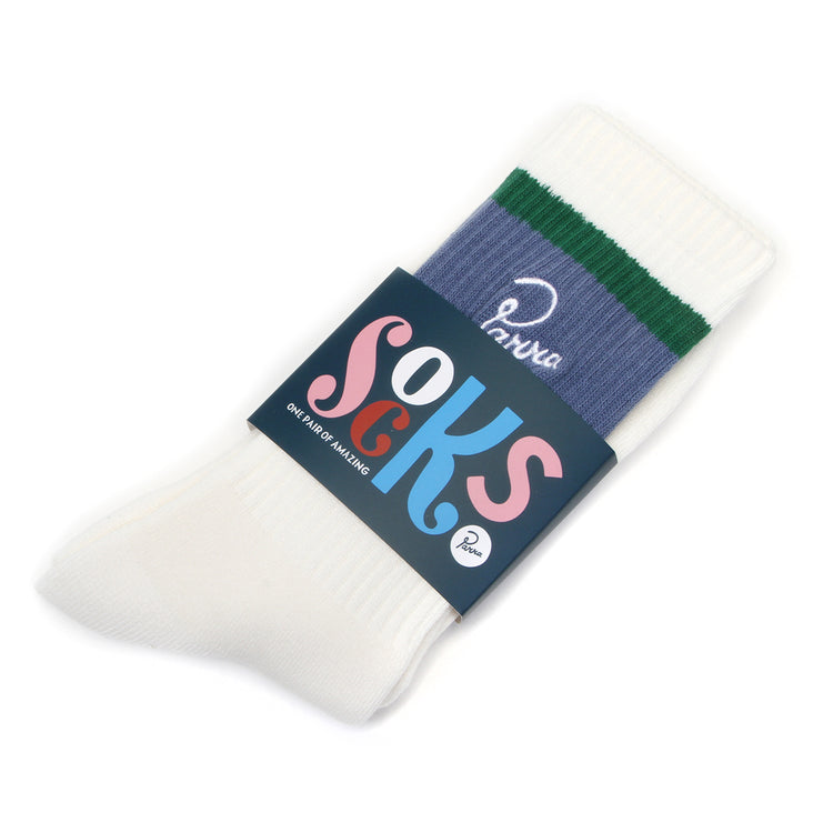 by Parra - Signature Striped Crew Sock
Style # 55290
Color : White