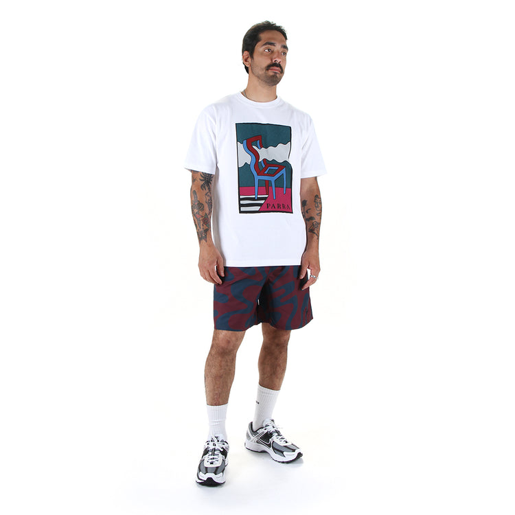 by Parra - Splashed Swim Shorts
Color : Burgundy