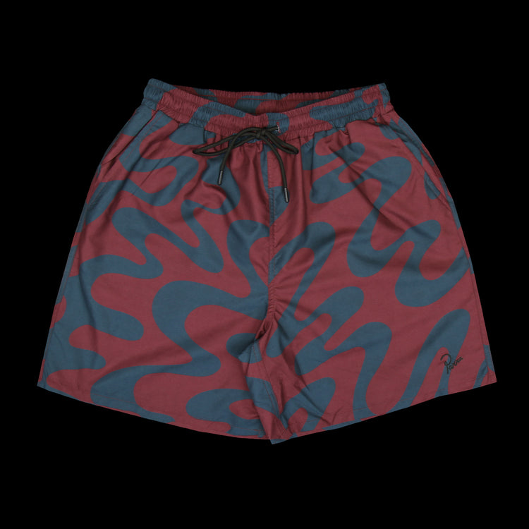 by Parra - Splashed Swim Shorts
Color : Burgundy