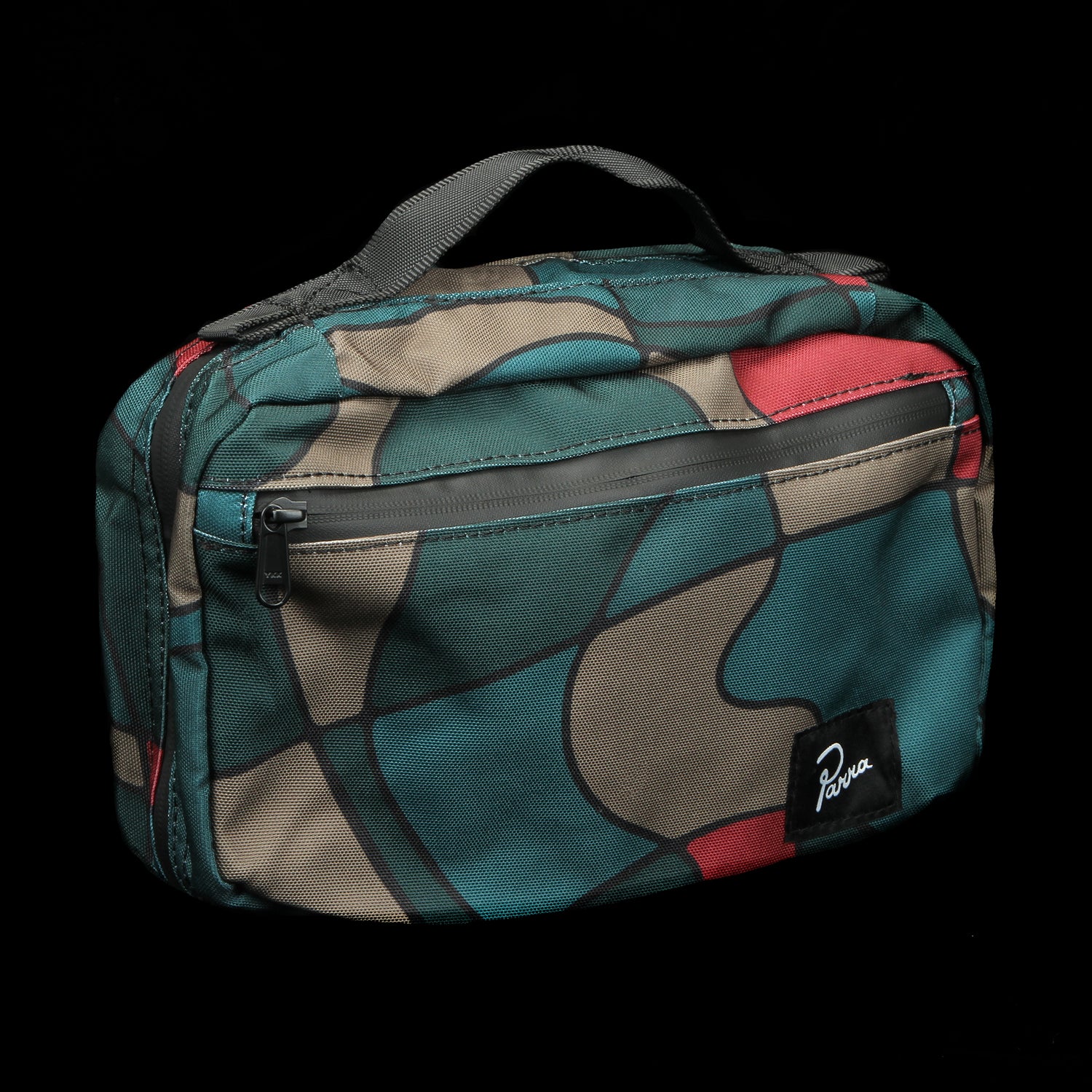 by Parra | Trees In Wind Toiletry Bag Color : Camo Green