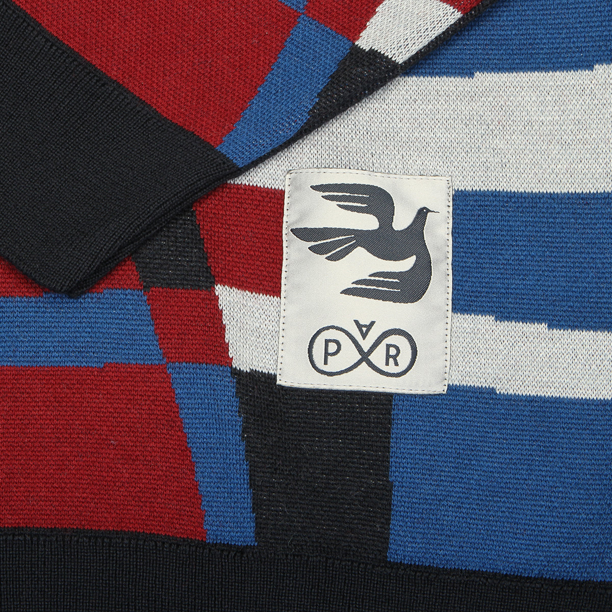 by Parra - Vertical Forest Knitted Polo
Color : Blue