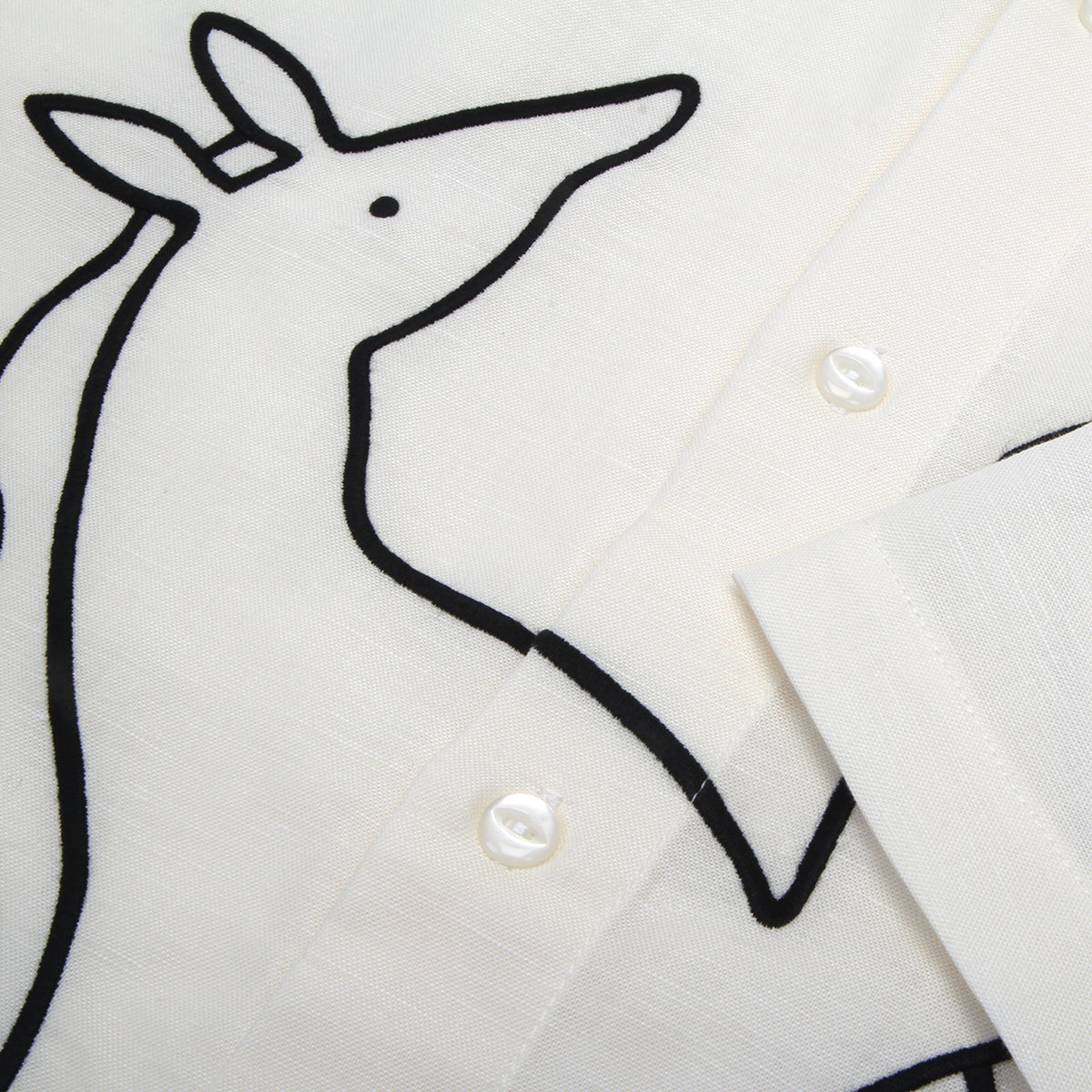 by Parra - Vertical Horse Shirt
Color : Off White
