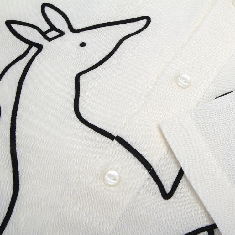 by Parra - Vertical Horse Shirt
Color : Off White