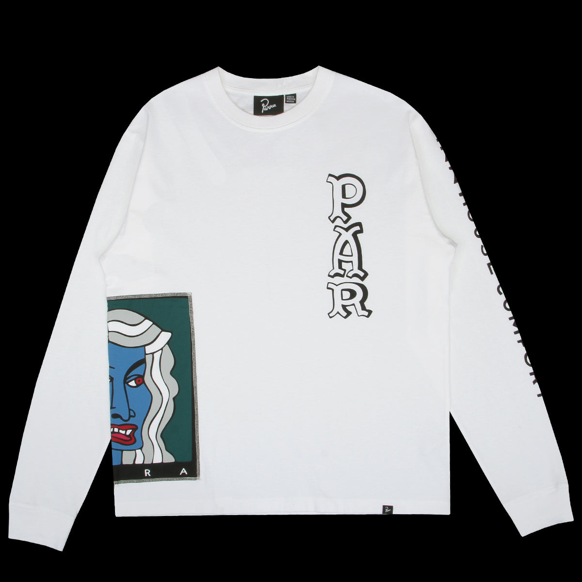 by Parra - Your Face L/S T-Shirt
Color : White