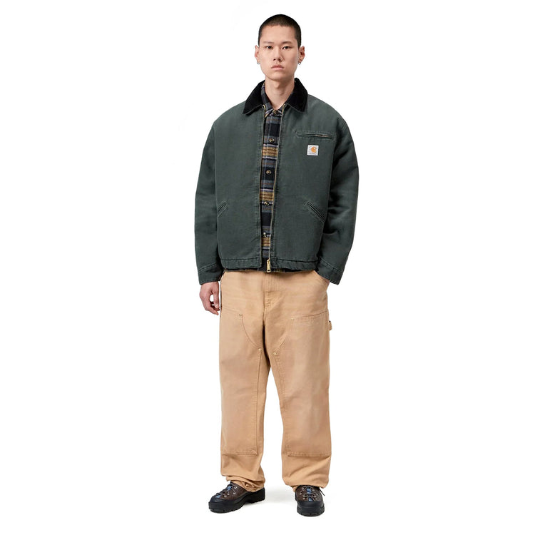 Carhartt WIP - OG Detroit Jacket (Winter)
Style # I035614-3WM
Color : Raven / Black (Stone Canvas)