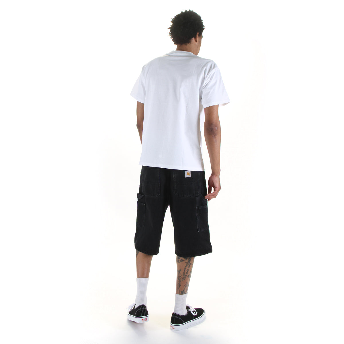 Carhartt WIP - OG Aden Double Knee Short
Style # I036590_89_06
Color : Black (Stone Washed)