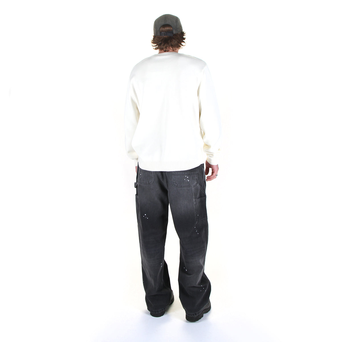 Carhartt WIP - OG Single Knee Pant
Style # I037031-89EJ
Color : Black (Destroy Wash Splatter)