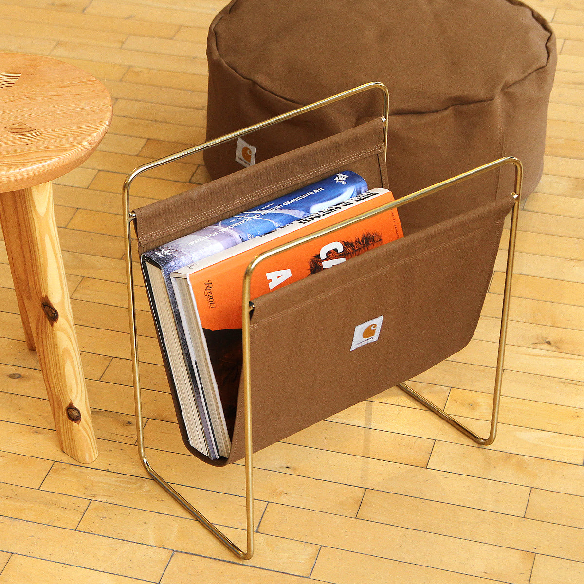 Canvas Magazine Rack Canvas Magazine Stand – Premier
