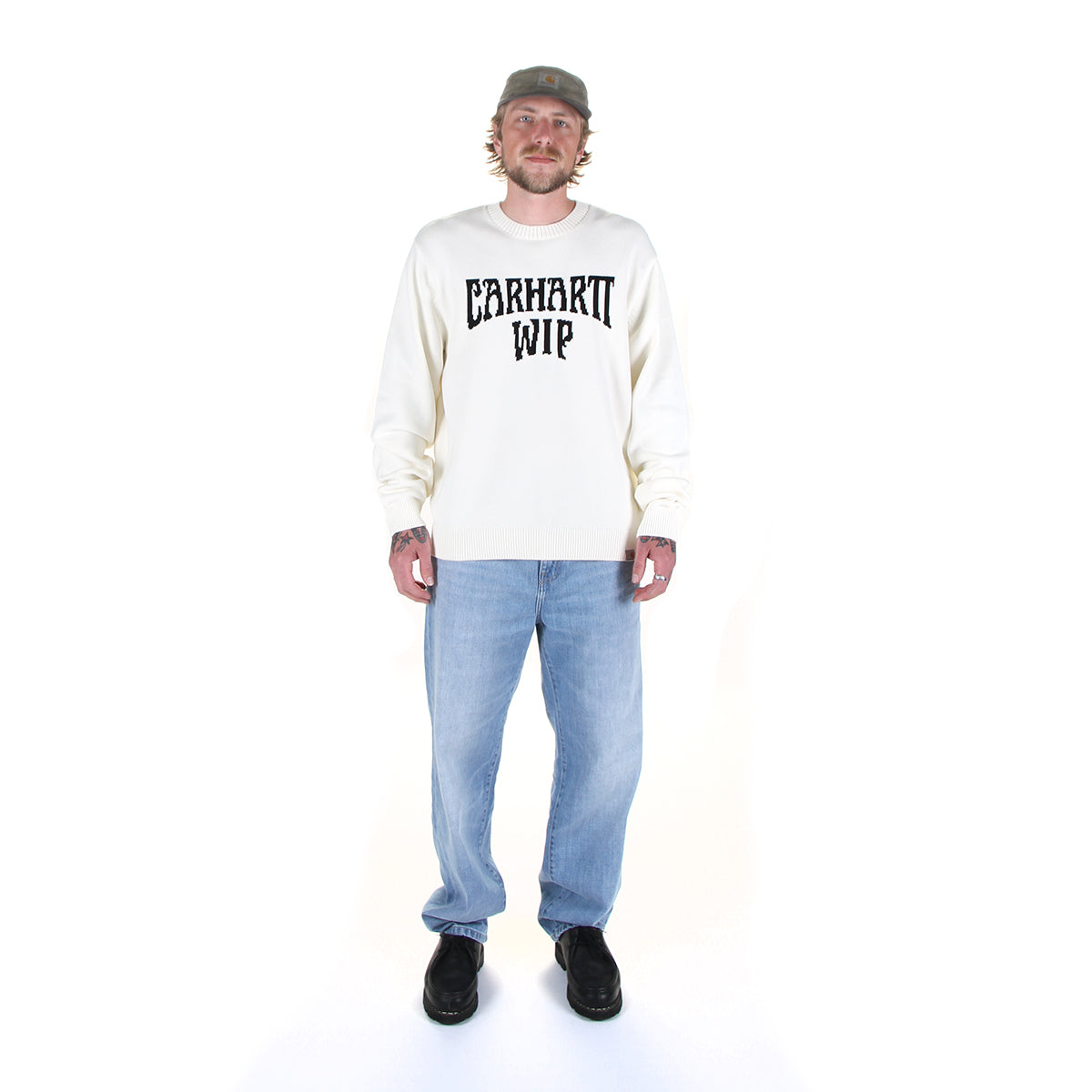 Carhartt WIP - Deck Sweater
Style # I036847-0D3
Color : Wax / Black