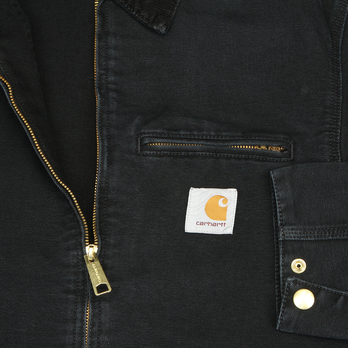 Carhartt WIP | Detroit Jacket - Unlined Dearborn Stone Canvas (Spring)
Style # I034819-00E
Color : Black / Black
