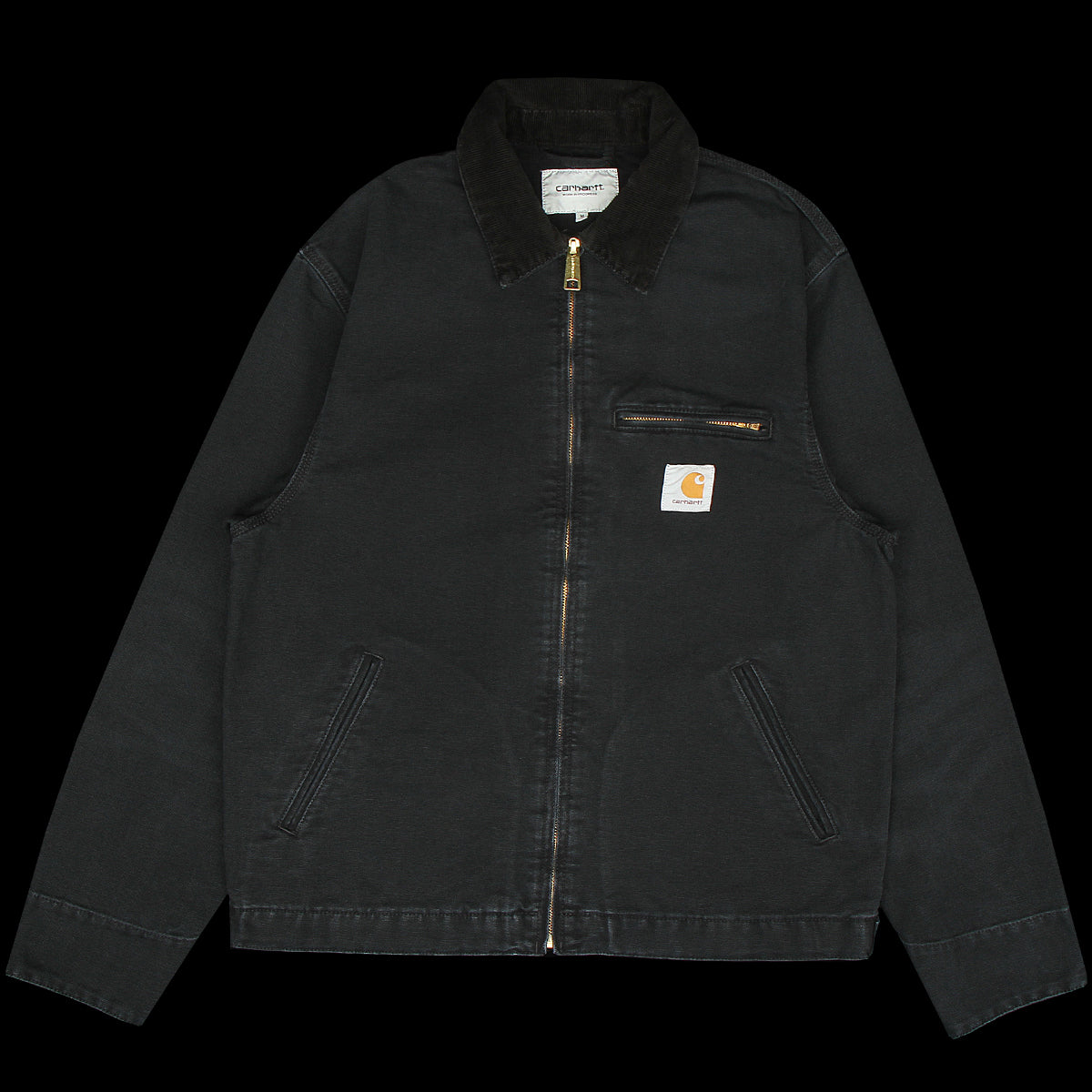 Carhartt WIP | Detroit Jacket - Unlined Dearborn Stone Canvas (Spring)
Style # I034819-00E
Color : Black / Black