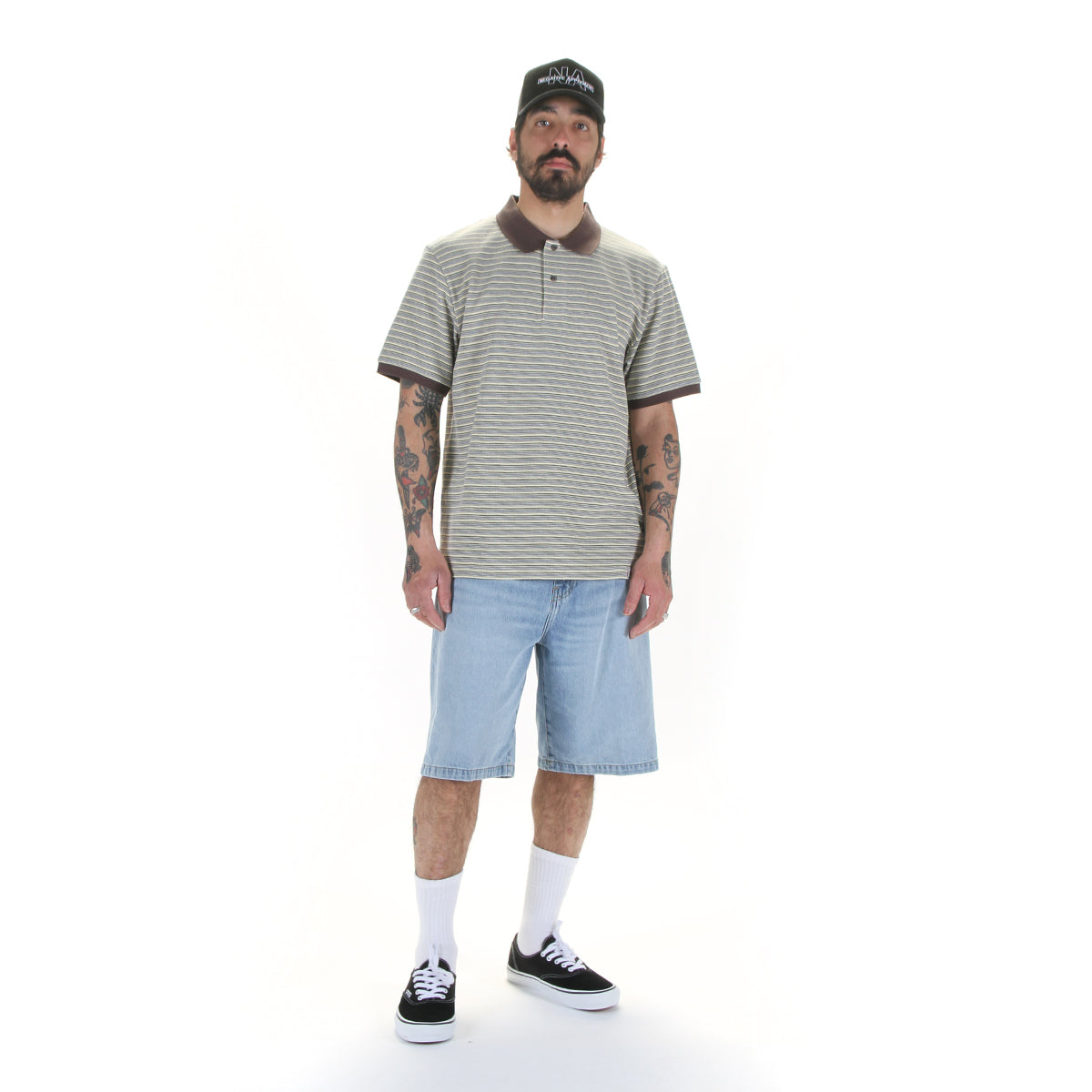 Carhartt WIP - 

Dion Polo

Landon Short
Style # I030469_01_WU
Color : Blue (Heavy Worn Bleached)