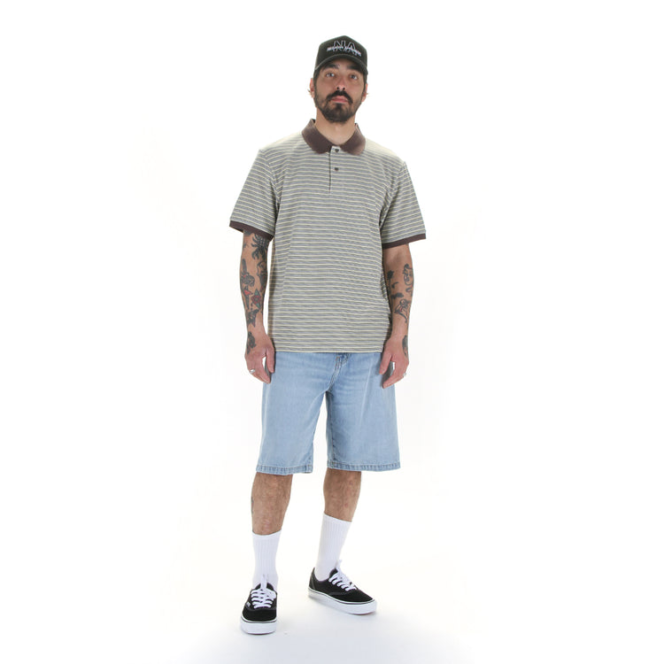 Carhartt WIP - 

Dion Polo

Landon Short
Style # I030469_01_WU
Color : Blue (Heavy Worn Bleached)