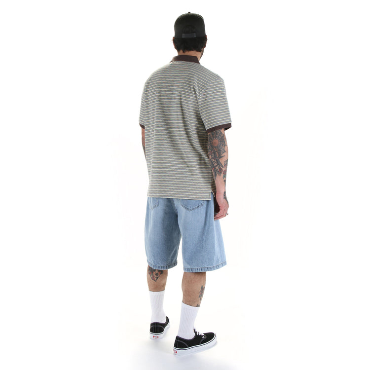 Carhartt WIP - 

Dion Polo

Landon Short
Style # I030469_01_WU
Color : Blue (Heavy Worn Bleached)