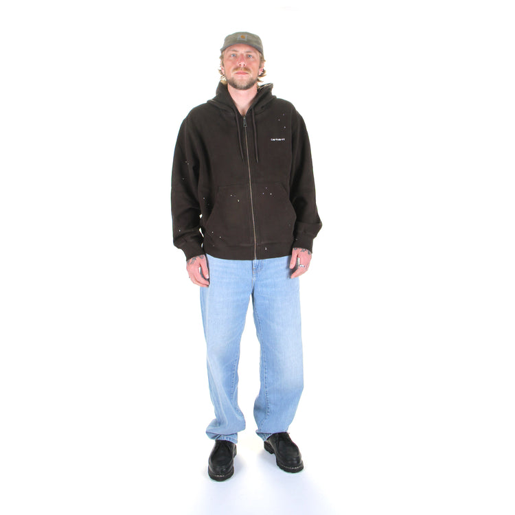 Carhartt WIP - Hooded Painter Jacket
Style # I036913-47EJ
Color : Tobacco (Destroy Wash Splatter)