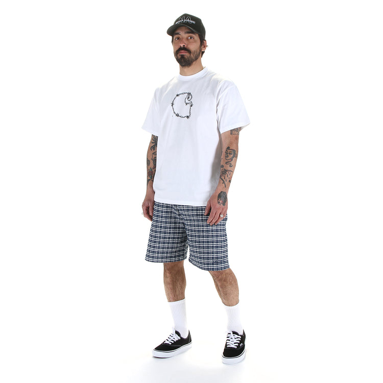 Carhartt WIP - Kander Short
Style # I036196-3JQ
Color : Kander Check / Blue River