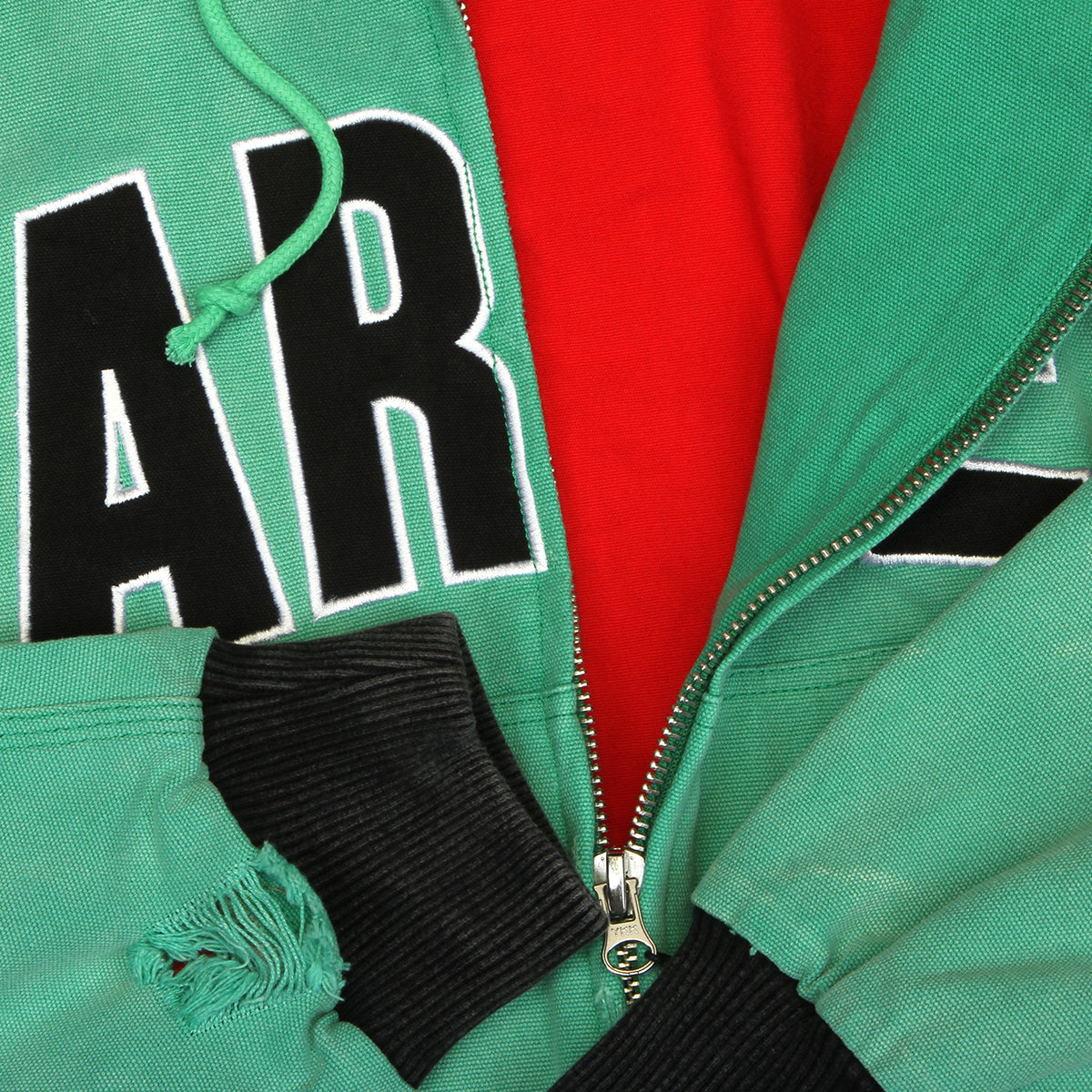 Carpet Company - Battered Varsity Work Jacket
Color : Green