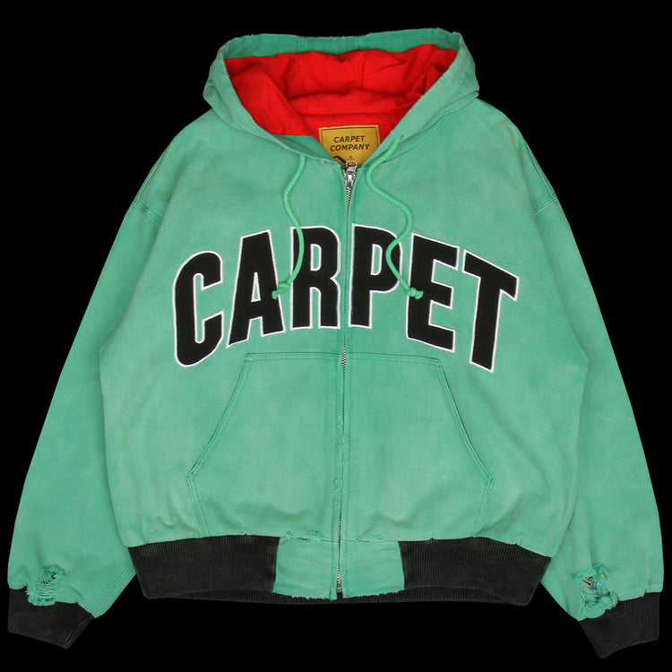 Carpet Company - Battered Varsity Work Jacket
Color : Green