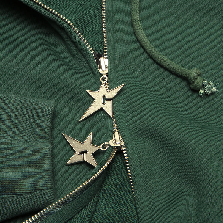 Carpet Company - C-Star Double Zip Hoodie
Color : Forest Green