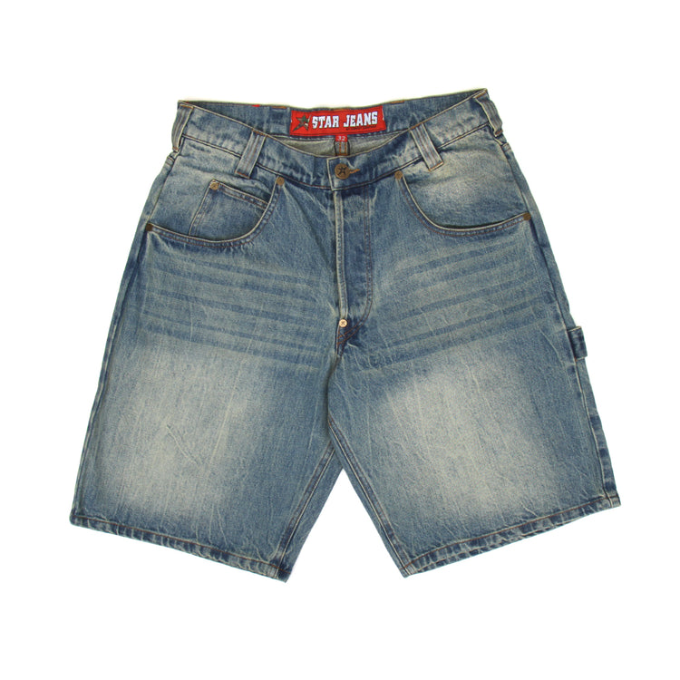 Carpet Company - Faded C-Star Denim Shorts
Color : Blue