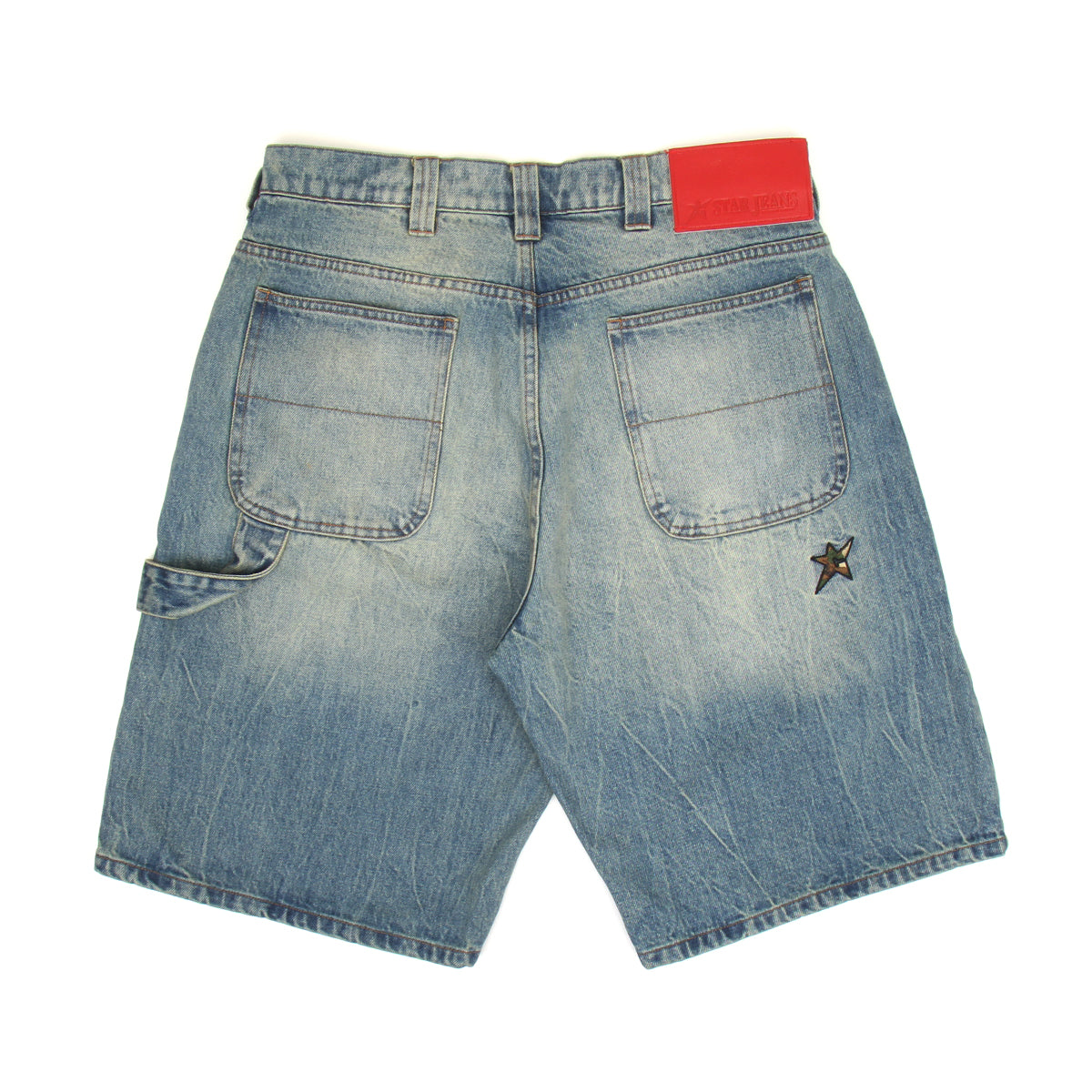 Carpet Company - Faded C-Star Denim Shorts
Color : Blue