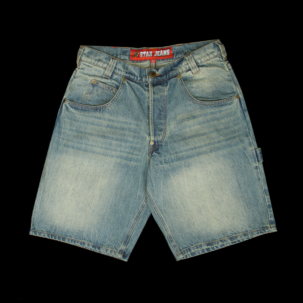 Carpet Company - Faded C-Star Denim Shorts
Color : Blue