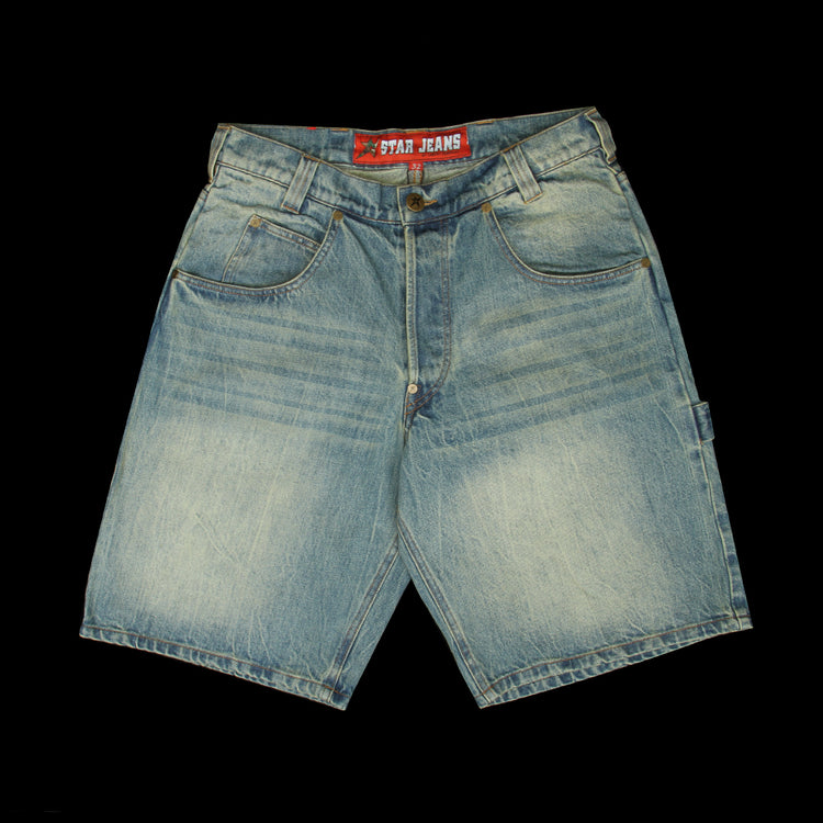 Carpet Company - Faded C-Star Denim Shorts
Color : Blue