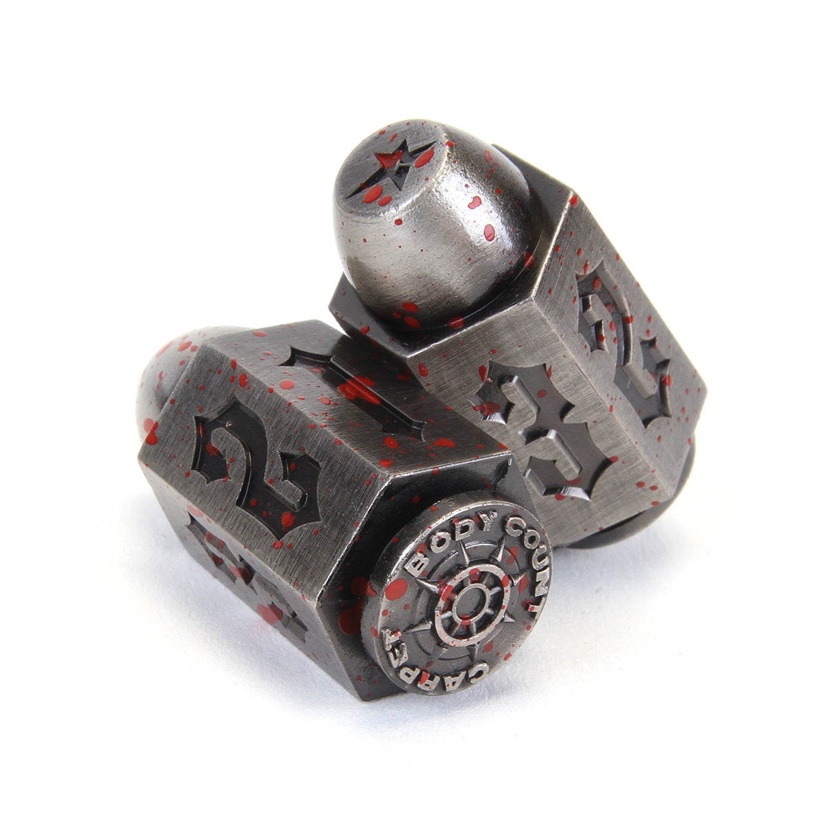 Carpet Company - Body Count Bullet Dice
Color : Polished Silver