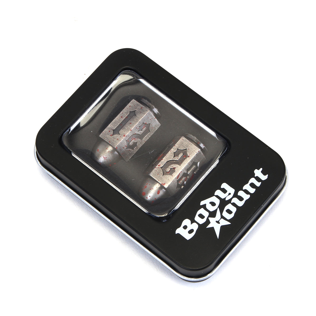 Carpet Company - Body Count Bullet Dice
Color : Polished Silver