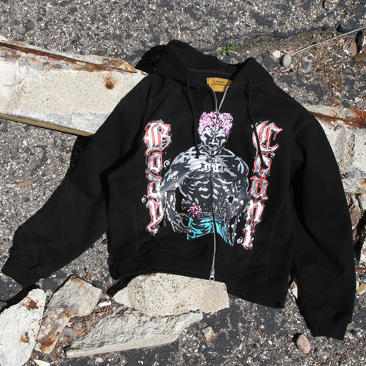 Carpet Company - Body Count Zip-Up Hoodie
Color : Black