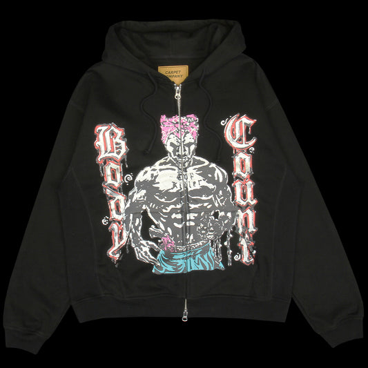 Carpet Company - Body Count Zip-Up Hoodie
Color : Black