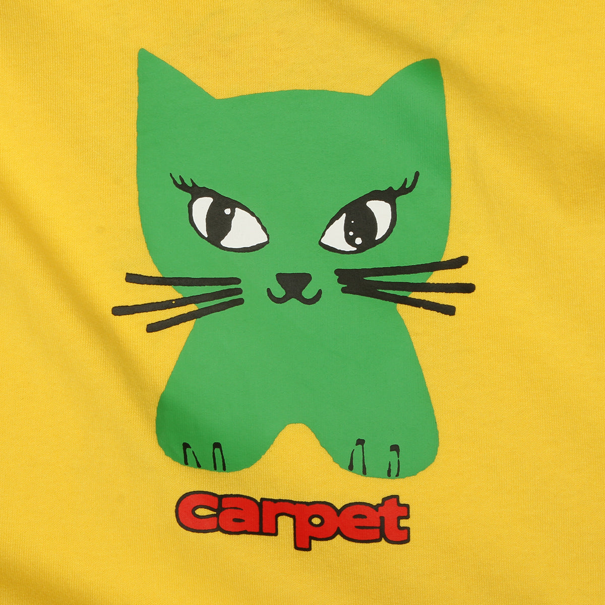 Carpet Company - Cat T-Shirt
Color : Yellow