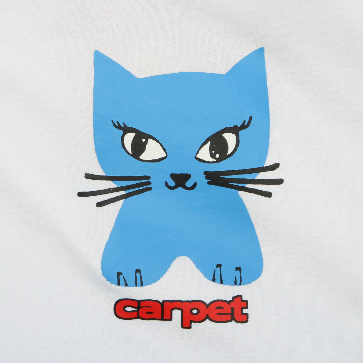 Carpet Company - Cat T-Shirt
Color : White