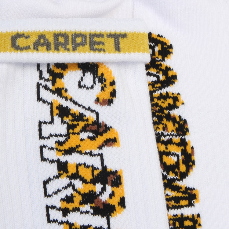 Carpet Company - Misprint Cheetah Sock
Color : White