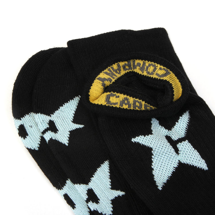 Carpet Company - Glow In The Dark C-Star Sock
Color : Black