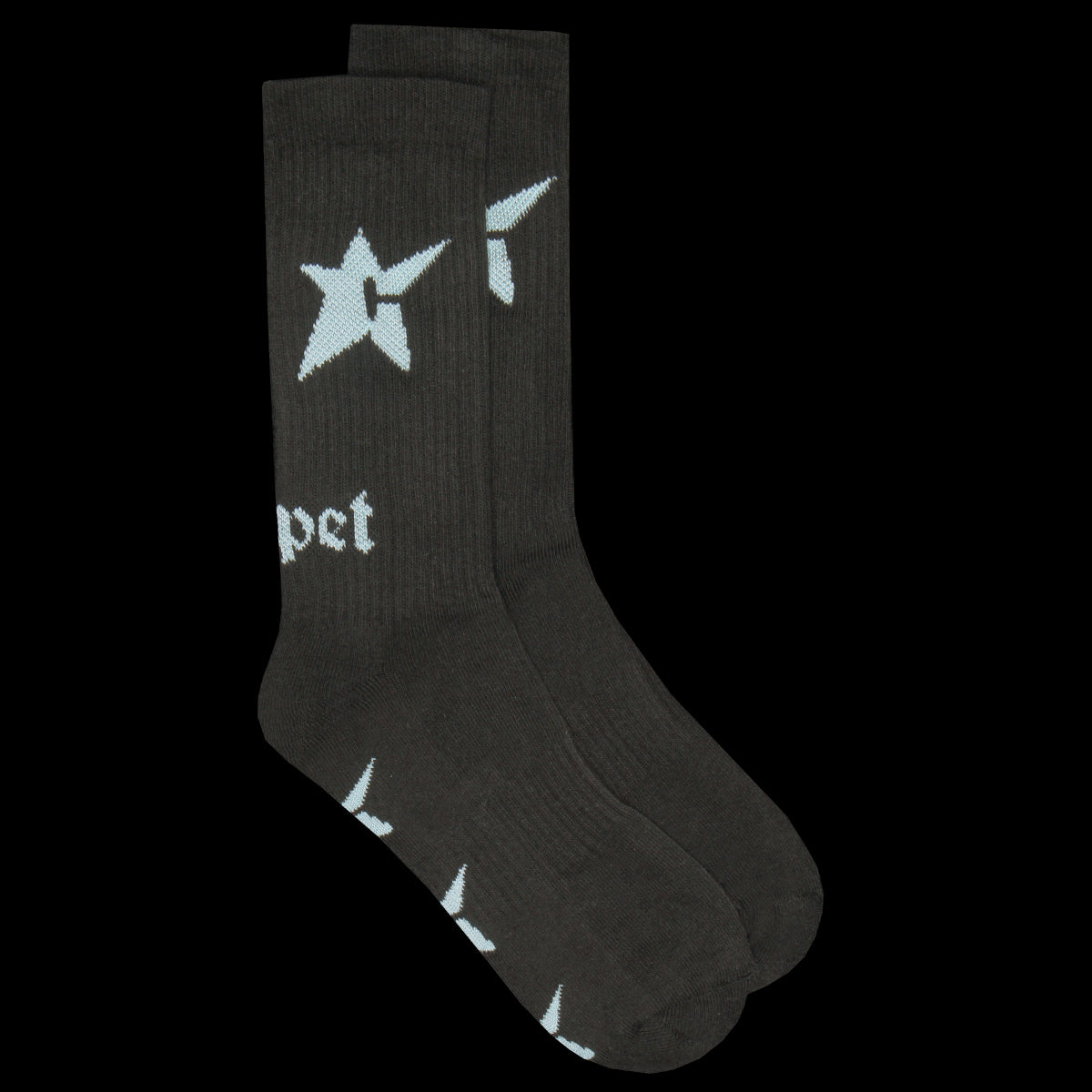 Carpet Company - Glow In The Dark C-Star Sock
Color : Black