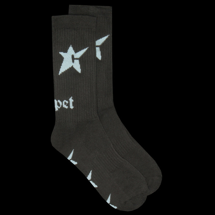 Carpet Company - Glow In The Dark C-Star Sock
Color : Black
