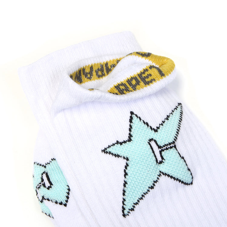 Carpet Company - Glow In The Dark C-Star Sock
Color : White
