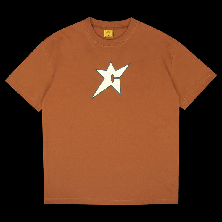 Carpet Company - Glow In The Dark C-Star T-Shirt
Color : Brown