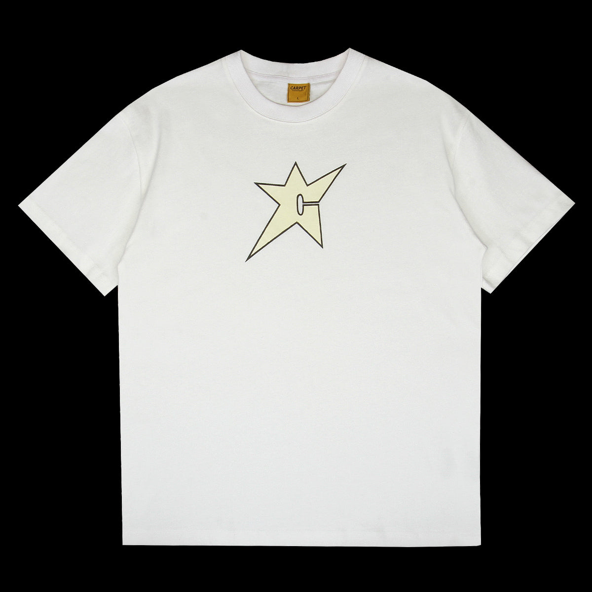 Carpet Company - Glow In The Dark C-Star T-Shirt
Color : White