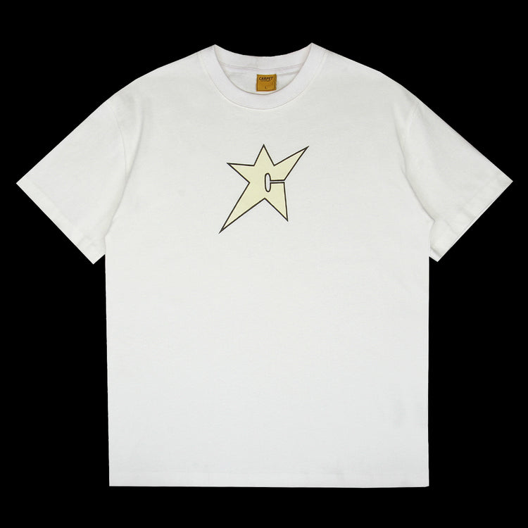 Carpet Company - Glow In The Dark C-Star T-Shirt
Color : White