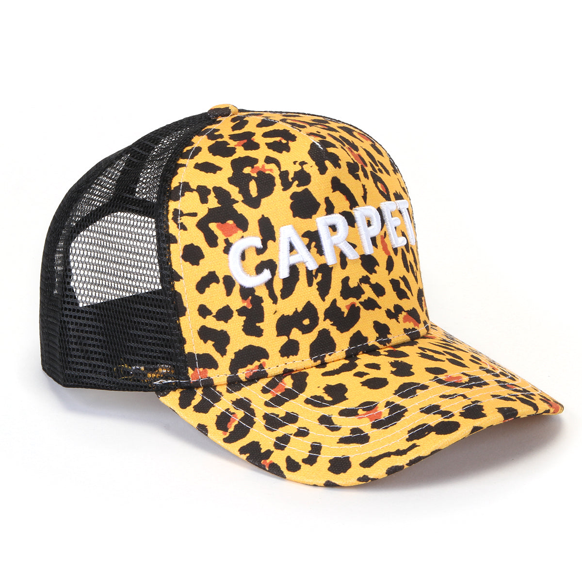 Carpet Company - Cheetah Trucker Hat
Color : Black / Cheetah