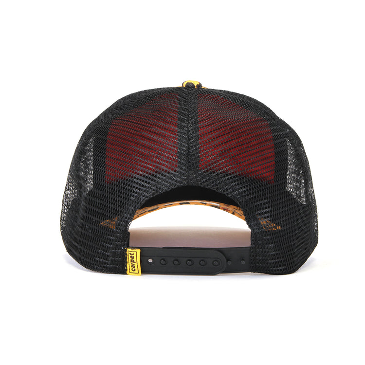 Carpet Company - Cheetah Trucker Hat
Color : Black / Cheetah