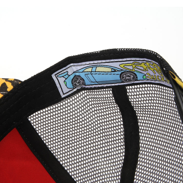 Carpet Company - Cheetah Trucker Hat
Color : Black / Cheetah