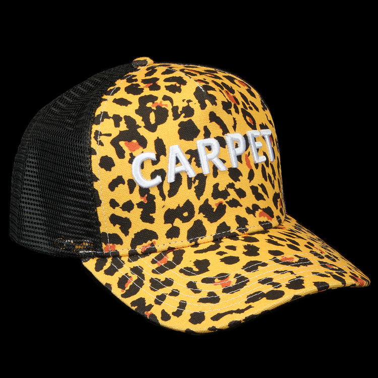 Carpet Company - Cheetah Trucker Hat
Color : Black / Cheetah