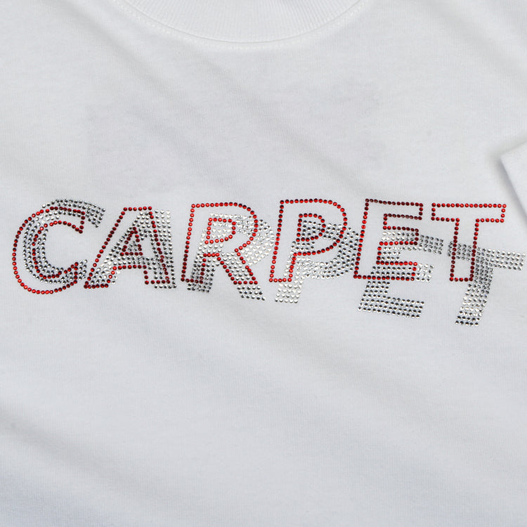 Carpet Company - Misprint Rhinestone T-Shirt
Color : White