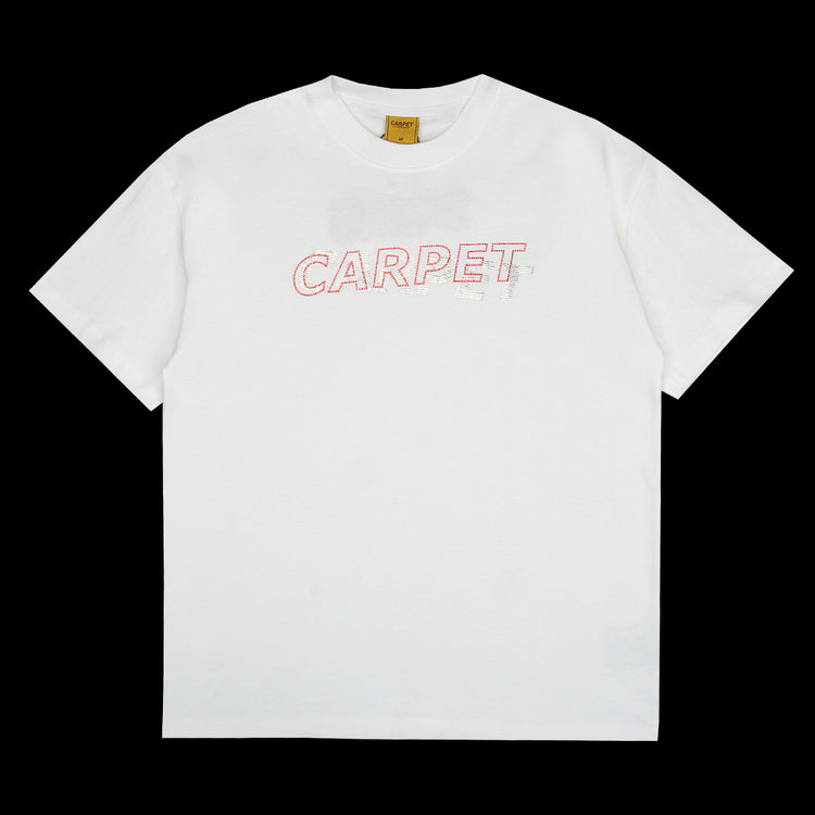 Carpet Company - Misprint Rhinestone T-Shirt
Color : White